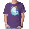 Unisex Crew Neck T-Shirt Cosmic Beluga Graphic Short Sleeve Casual Tee