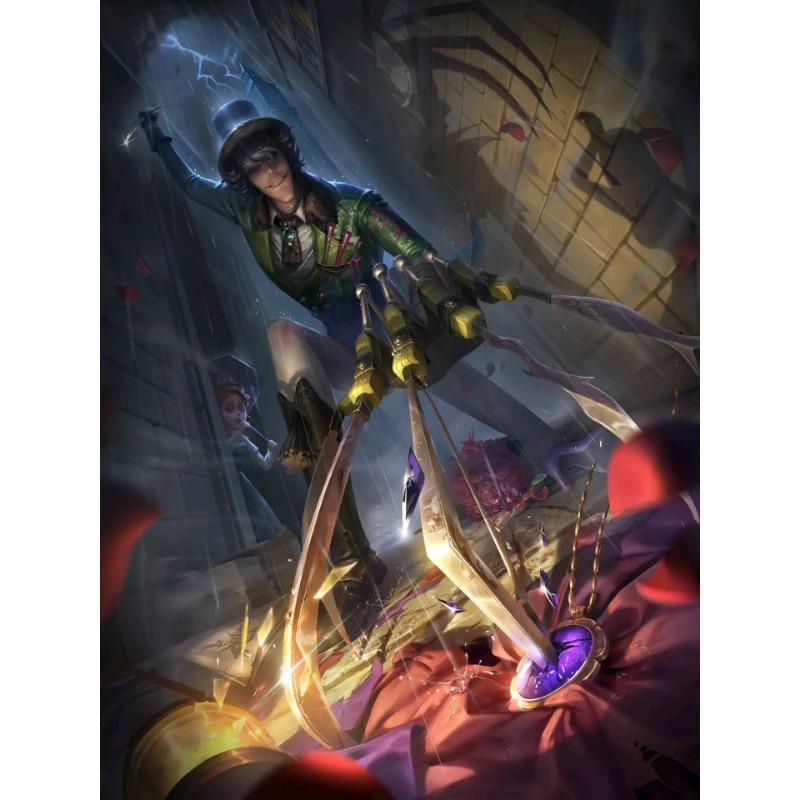 Identity V Poster Anime Game Poster Gardener Little Girl Red Lady Horror Game Canvas Print Decoration Painting Home Room Decor