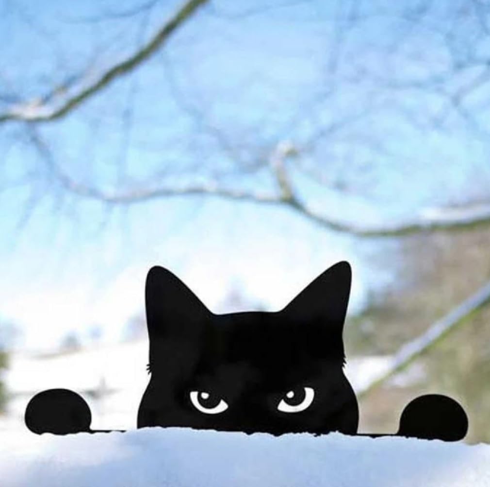 Kaimed Cat Welcome Plate Garden Object Cat Gardening Object Cute Gardening Ornament Miscellaneous Cat Gardening Goods Plate Interior Gardening