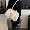 Retro high-end portable small square bag women's bag 2025 new simple commuter bag casual backpack
