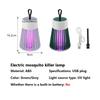 Mosquito Killer Lamp Electric Insect Zapper 2-in-1 USB Bug Trap with LED Light for Bedroom Outdoor Camping Wasps Gnats