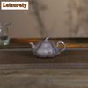 80ml Yixing Purple Clay Teapots Handmade Gold Tracing Pumpkin Pot Raw Ore Cyan Section Mud Kettle With Infuser Zisha Teaset Gift