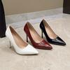 Temperament Shallow Mouth Pointed High Heels Women's Autumn New Thin Heel Professional Single Shoes Women's Fashion Single Shoes