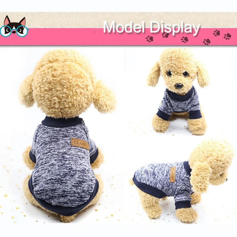 Sweat-shirt Chaud Classique Pour Animaux De Compagnie  Vêtements Pour Chiots Et Chatons Manteau Pour Petits Chiens Dog Sweaters