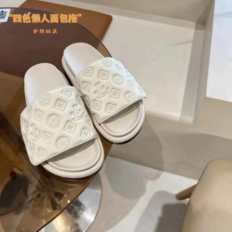 Slippers women's summer wear Velcro muffin relief platform slippers fashionable versatile casual sandals