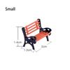 Miniature Park Benches Model Chair Settee for Sand Table Simulation Landscape Train Landscape Railroad Scenery Layout Mini Garden Ornament