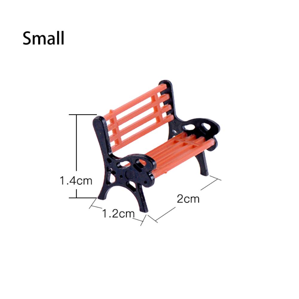 Miniature Park Benches Model Chair Settee for Sand Table Simulation Landscape Train Landscape Railroad Scenery Layout Mini Garden Ornament