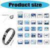 Italian Charm Link Bracelet Jewelry Making Part Module Accessaries Stainless Steel Texture Bracelet Making Supplies