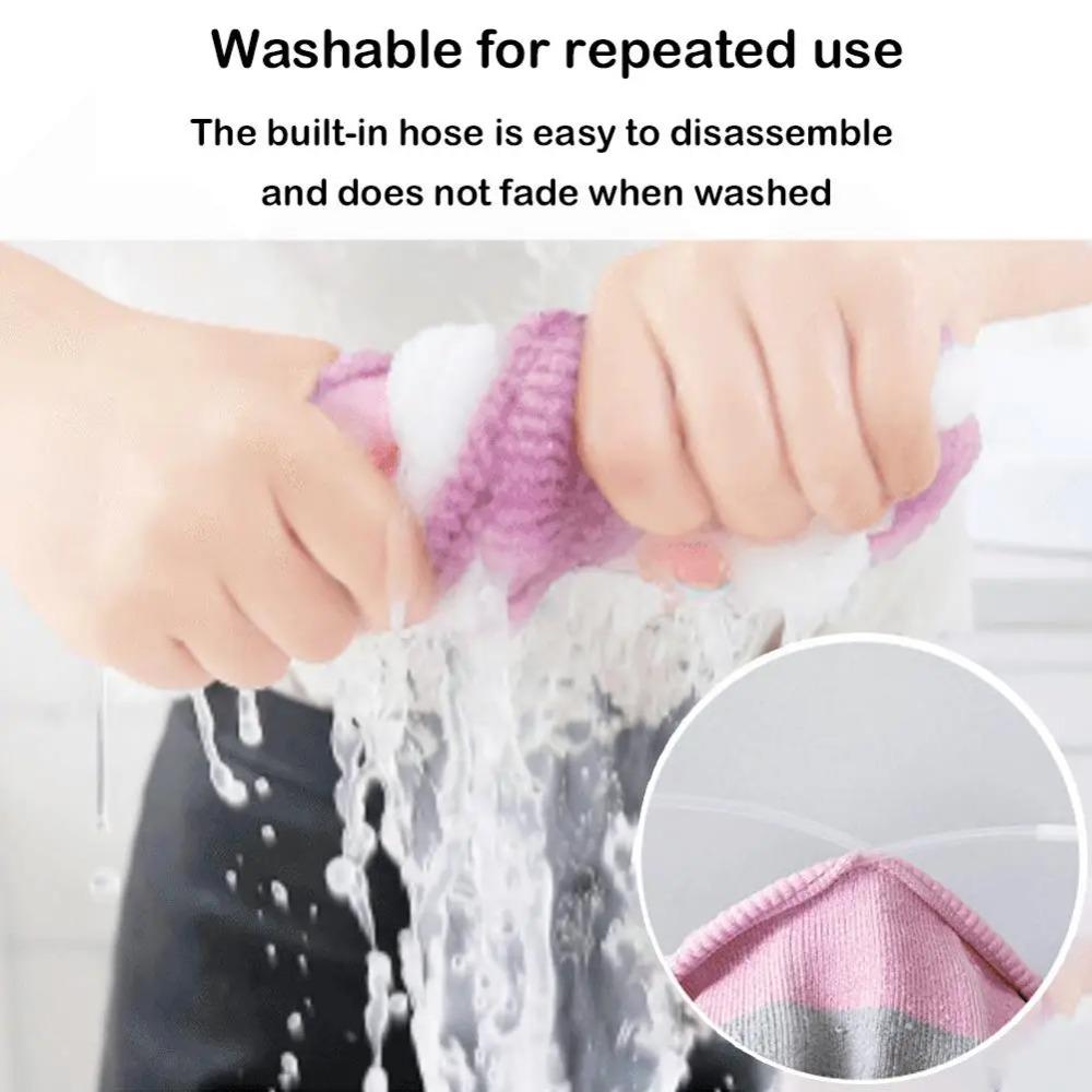 1Pcs Bathroom Toilet Seat Cover Mat Washable Warmer Bathroom Toilet Cushion With Handle Thicker Soft Knitting Closestool Pad