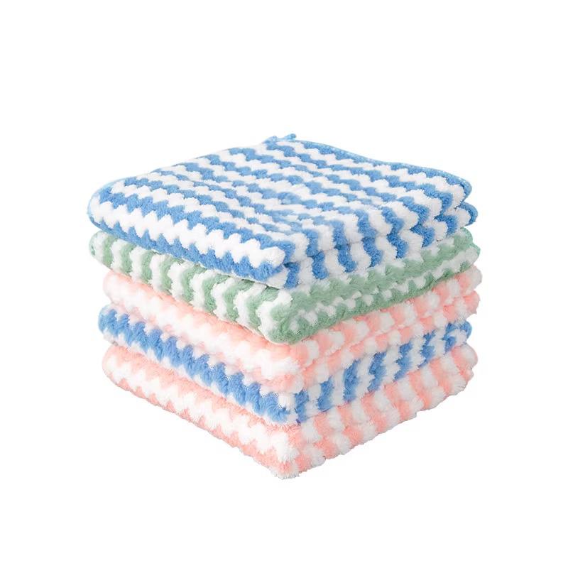 Non-Stick Absorbent Kitchen Dishcloth - Easy-Clean, Hair-Free, Lazy Rag for Wiping and Housework