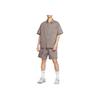 Nike SS25 Comfortable Classic Fashion Solid Color Versatile Short Sleeve Shirt Men Shirts Brown HJ2982289