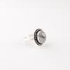 Bague Fait Main en Argent Sterling 925 avec Pierre Gemme Rutile Noir Pour Filles RR-62-24