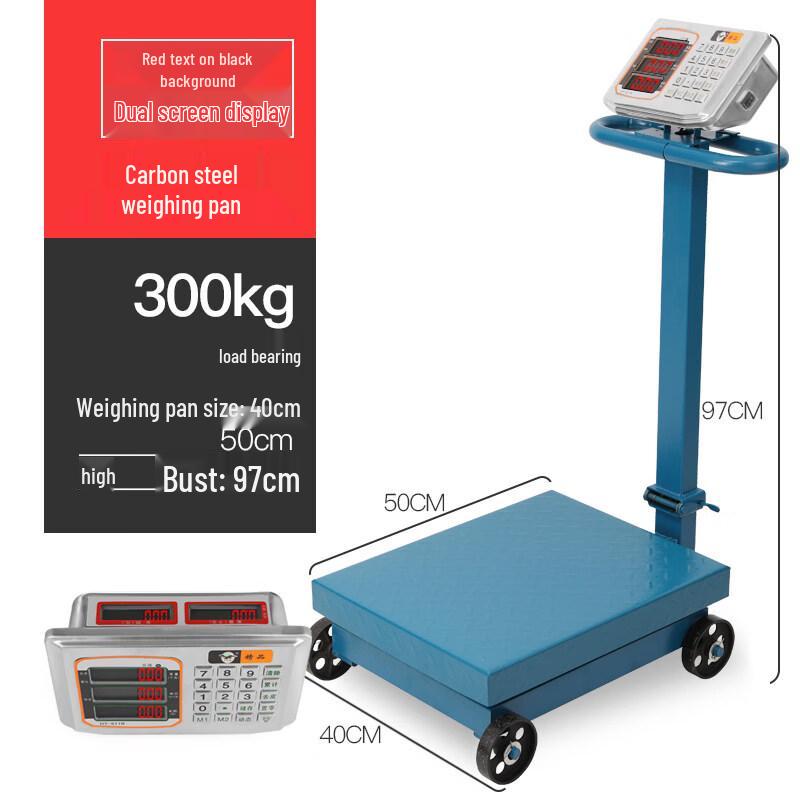 

Commercial Digital Platform Scale with Wheels