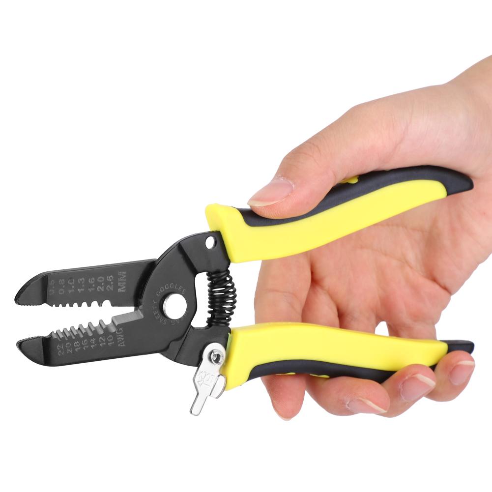 7in1 Wire Cutter Cutting Pliers Steel Stripping Pliers Cable Stripper   1022AWG0.62.6mm