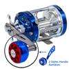 Single Rocker Drum Reel 40L50L60L Double Brake System 2+1BB Jumping Ship Sea Fish Fishing Die-casting Reel Catching Salt Water