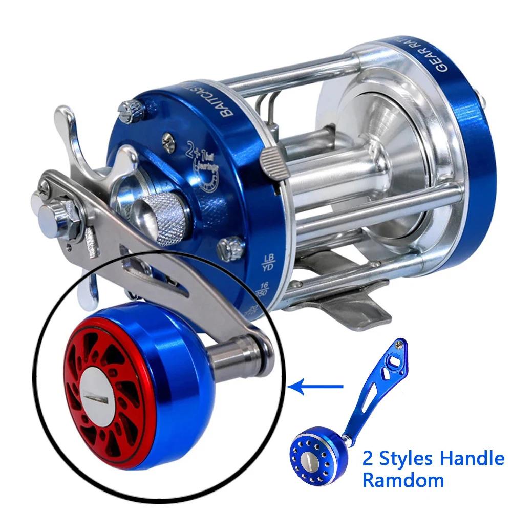 Single Rocker Drum Reel 40L50L60L Double Brake System 2+1BB Jumping Ship Sea Fish Fishing Die-casting Reel Catching Salt Water