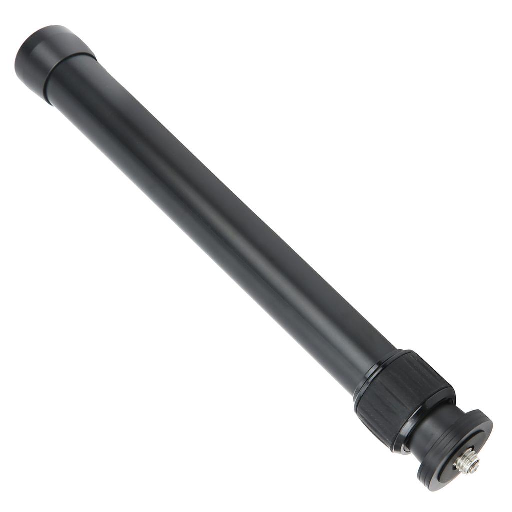 2 Section Extension Tube Aluminum Alloy Tripod Center Extender with 1 4in 3 8in Screw