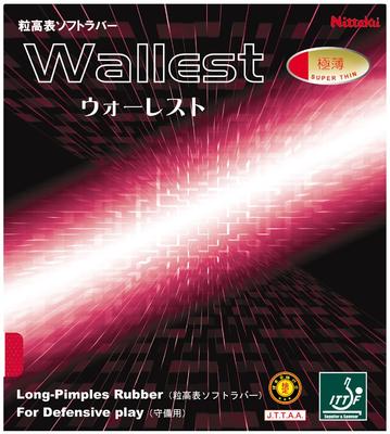 Nittaku Tischtennis-Wandauflage aus Gummi, High Heel, Rot, ultradünn, NR-8558