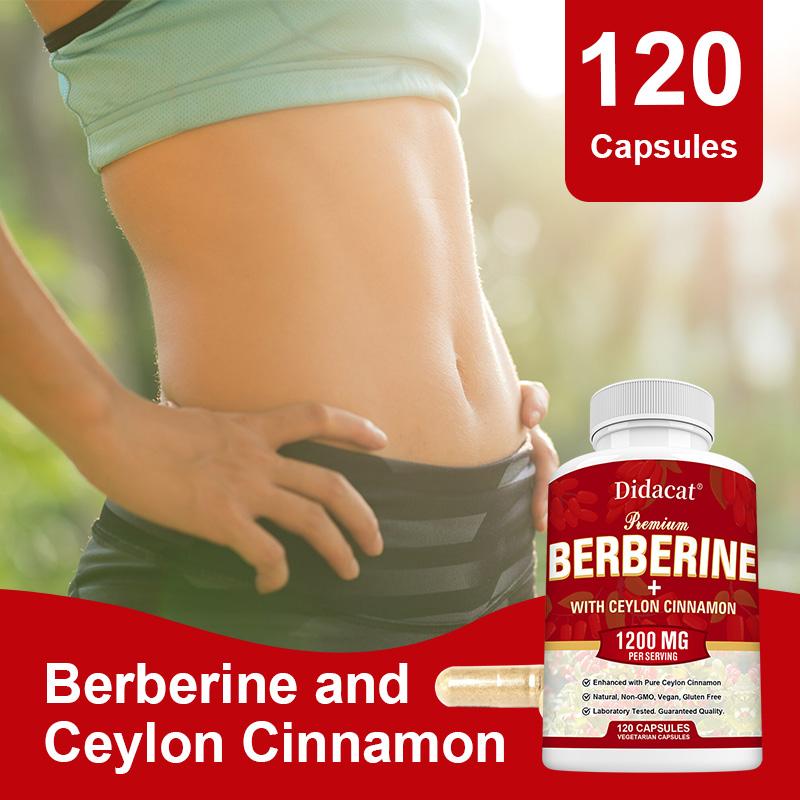 Fórmula Premium de Berberina 1200mg - Combinada con Canela de Ceilán para el Soporte del Metabolismo Diario y el Bienestar General