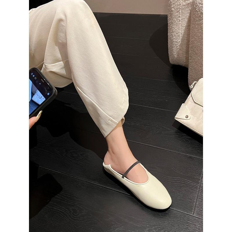 Single Shoes French New Fairy Gentle Evening Mary Jane Ballet Pregnant Women Lazy Flat Granny Shoes Soft