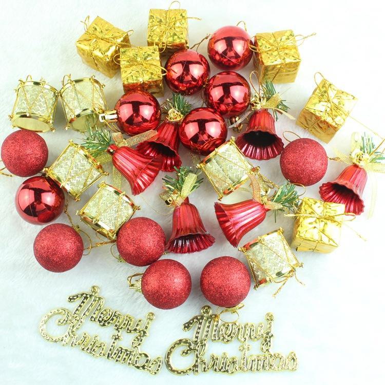 

32pcs/lot Christmas Gold Blue Snowflakes Artificial Snow Xmas Tree Ornaments Decorations for Home Party Wedding New Year Decor красный