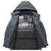 Winter Neue Verdickte Mittellange Daunenjacke Herren Kältefest Lässig Kapuze Daunenjacke