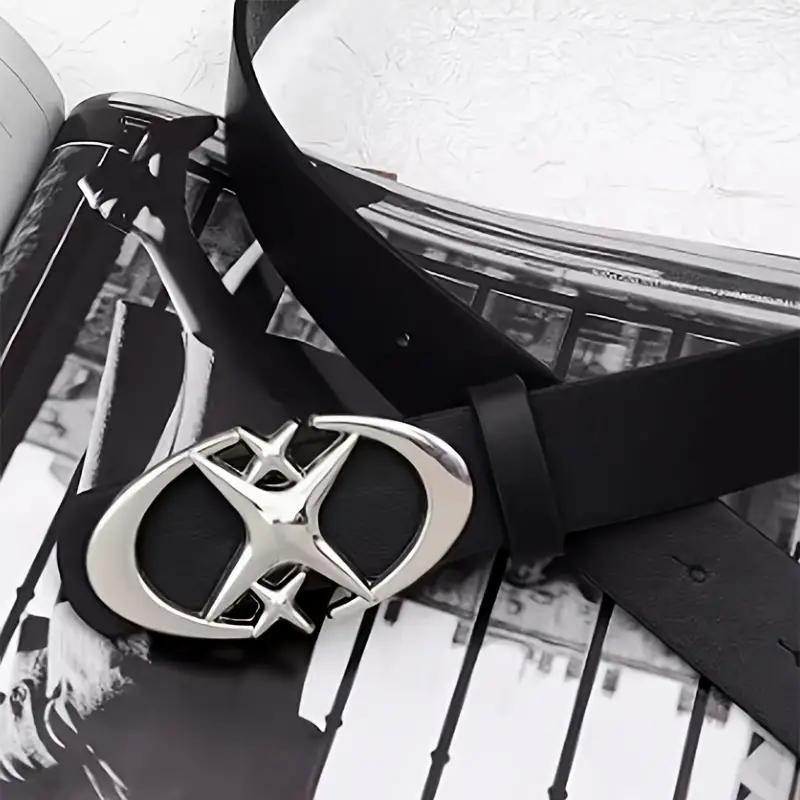 Elegante Fibbia a Croce Ovale in Metallo Cintura Resistente Semplice Universalmente Compatibile Unisex Regalo per Uomini Donne