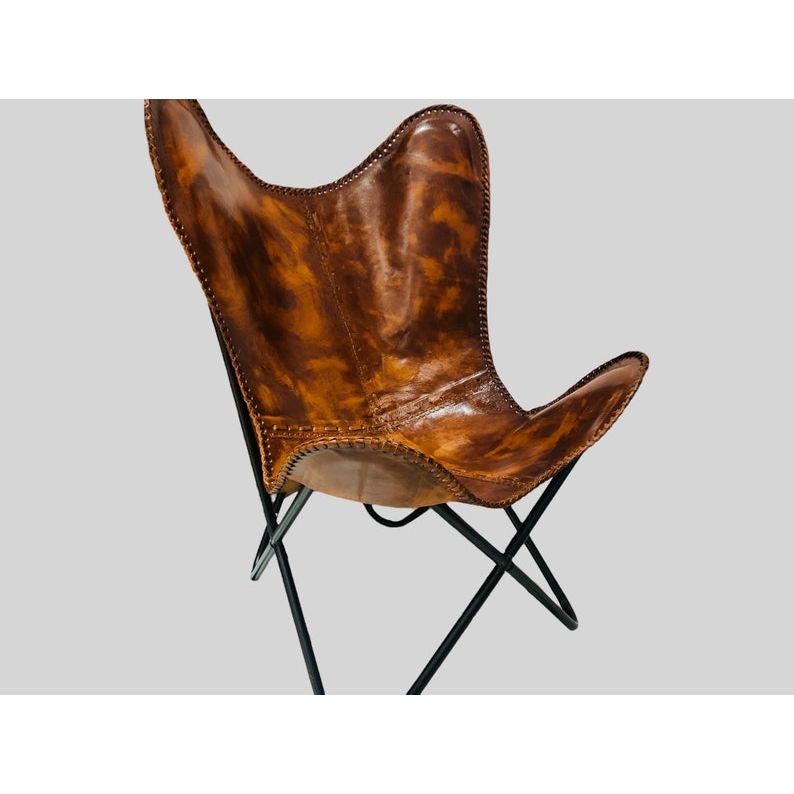 

Butterfly Chair, Leather Butterfly Chair, Leather Outdoor Chair, Leather Chair, Living Room Chair, Foldable Arm Chair, Relaxing Chair, Chair