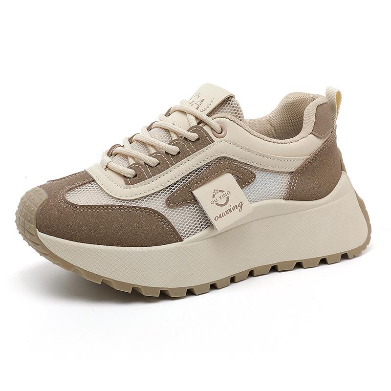 [Customized] HY2521 Korean Version of the New Student Forrest Gump Shoes for Women's 2025 Spring Running Sports Platform Casual Shoes