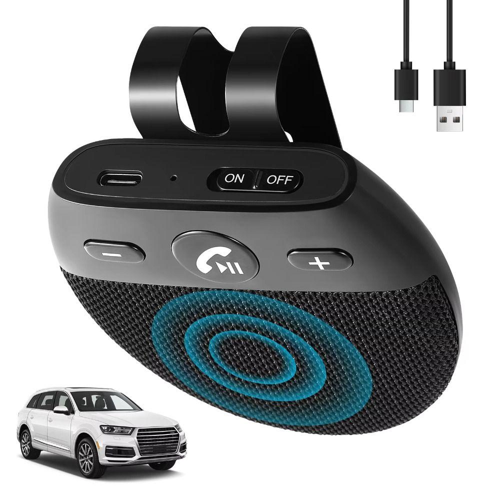 Bluetooth 5.0 Bluetooth Speakerphone High Definition Voice Wireless Car Speaker  Vehicle Use