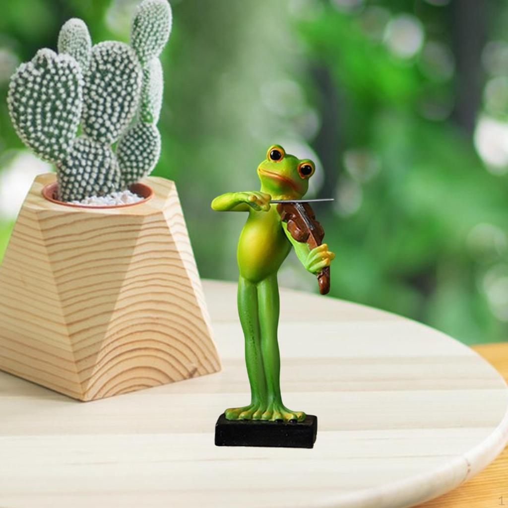 Animal Sculpture Frog Statue Decorative Versatile Gifts Ornament Figurine for Entrance Indoor Table