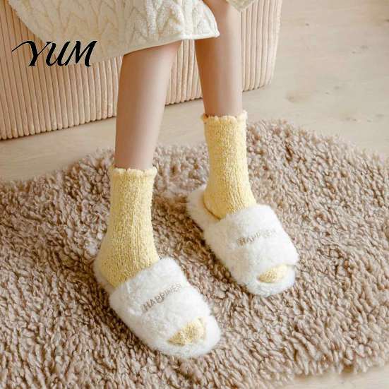Breathable Plush Winter Socks Thickened for Women, Thermal Sleep Socks, Coral Fleece Warm Lounge Women Soft House Floor Autumn Cold Weather