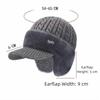Comfortable Thick Warm Winter Thermal Hat Windproof Elasticity Elderly Beanie Earflaps Ear Protection Cap Dad Grandpa