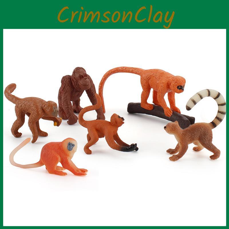Simulated Monkey Animal Model Toy For Educational Use Collectible Figurines