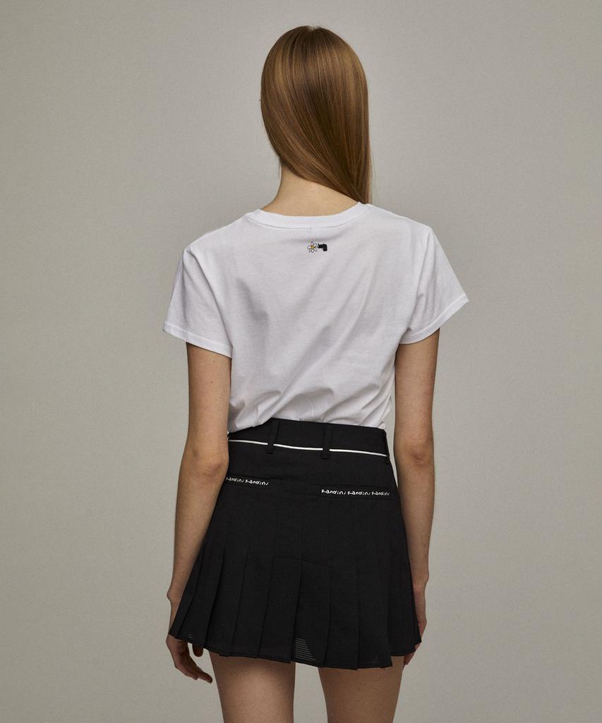 KANDINI Black Summer Pleated Skirt