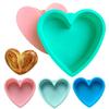 Chocolate Mold for Baking Heart Shaped Cake Mold Pan Set for Valentine's Day Baking Nonstick Silicone Molds for Ice Cream