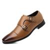 Men’s Slip-On Penny Loafer Business Casual Dress Shoes Monk Strap Faux Leather Wedding Formal Tuxedo Shoes Work Pointed Toe Oxford Shoes for Men