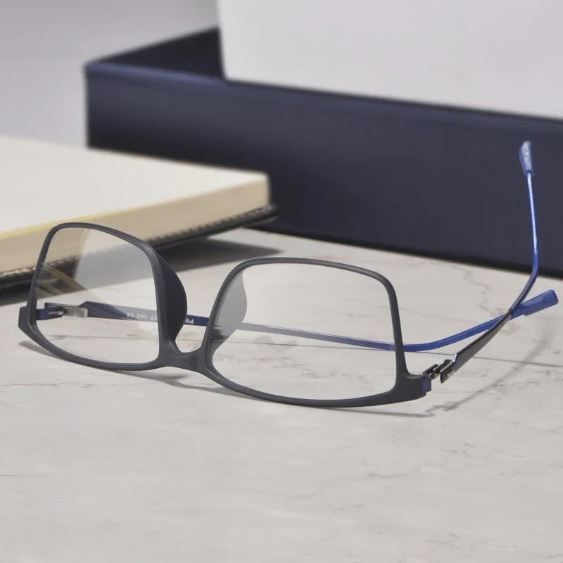 Ochelari BESIFEN E0207 Ultra-Ușori TR90 cu Ramă Completă pentru Bărbați - Ochelari Confortabili pentru Miopie pentru Fețe Mari