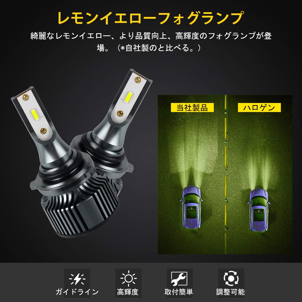 Catland LED mlhová lampa HB49006 Citronově žlutá Žlutá Zelená Žárovka do mlhy Lime Žlutá Auto LED Žlutá Mlhová svítilna/Přední světlo Žlutá LED Žárovka LED Žárovka DC9V-30V40