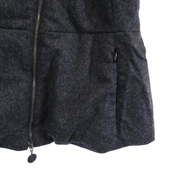 Emporio Armani Wool Blend Long Sleeve Volume Color Jacket 40 Gray Women Used