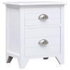 Day and Night - Day and Night Nightstand White Paulownia Wood 38x28x45 Cm