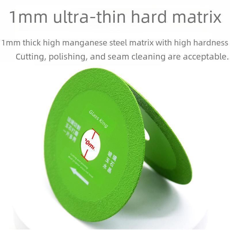 Glass King Ultra-Thin Diamond Ceramic Cutting Blade for Wine Bottles, Jade, and Tiles