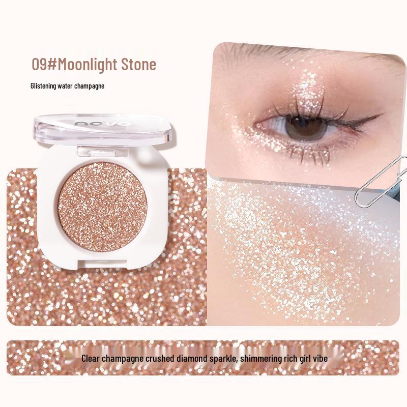 

novo5988 Живые тени для век с шиммером и перламутровый хайлайтер