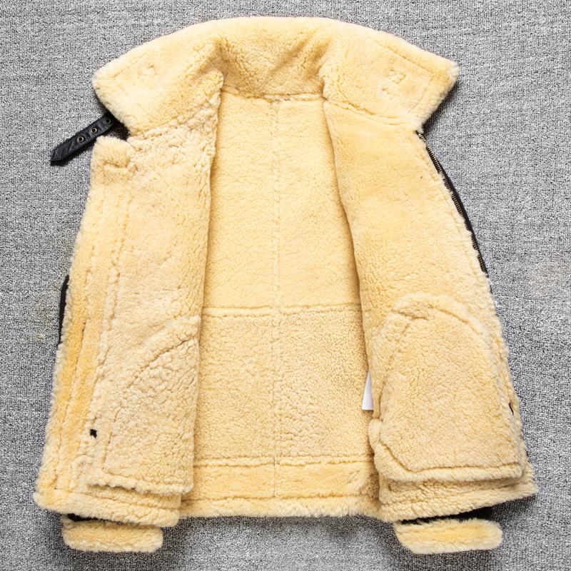 Winter PU Leather Jacket Men's Fur Large Size Thickened Jacket