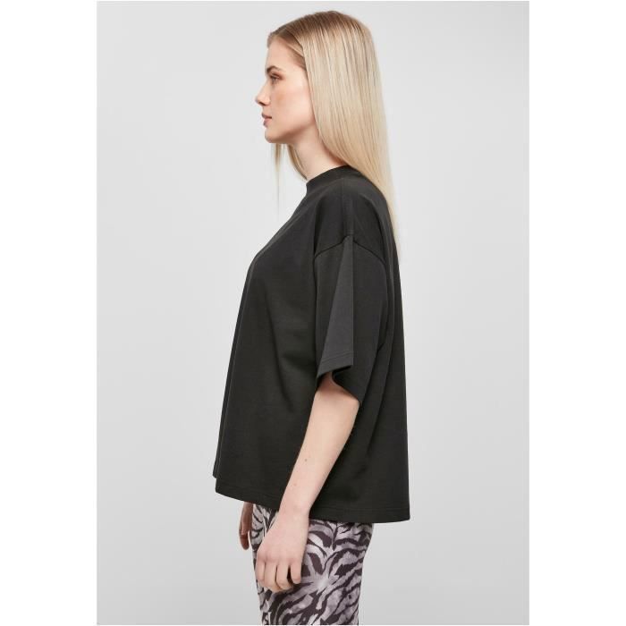 T-shirt Manches Courtes Femme Urban Classics Organic Heavy - Noir - 5XL