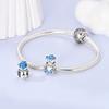 Cute Blue Hip-Hop Bear Charms Plata R Original Beads Fit Originalcharms Bracelet Beads Jewelry Gifts For Women