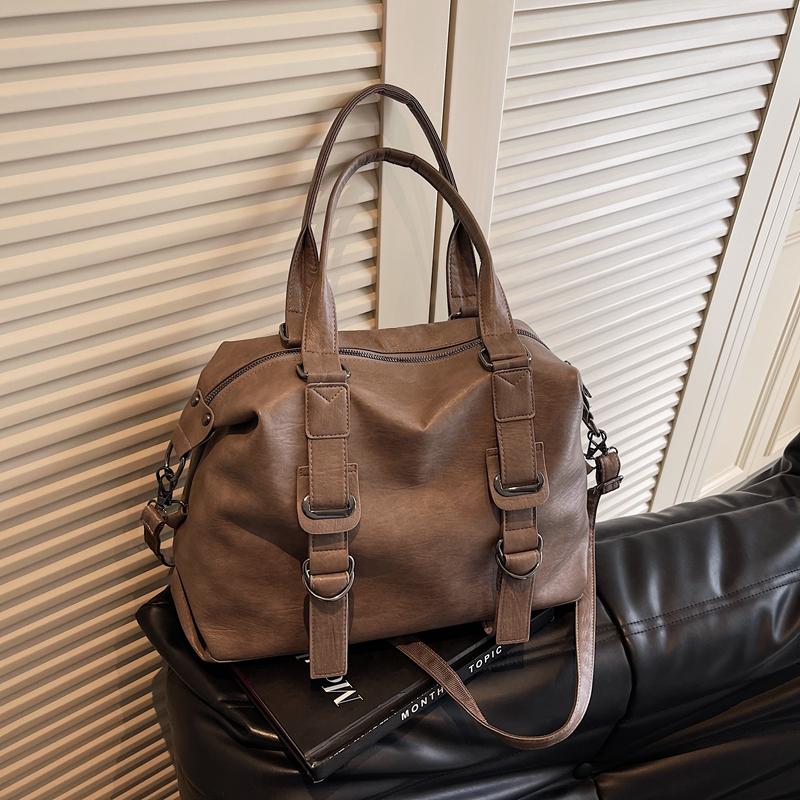 PU Leather Underarm Bag Retro Crossbody Bag with Adjustable Strap Tote Bags for Women
