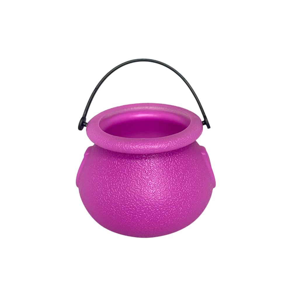 Colorful Witch Bucket Candy Jar 6 Pcs 7cm Bucket Halloween Desktop Ornaments