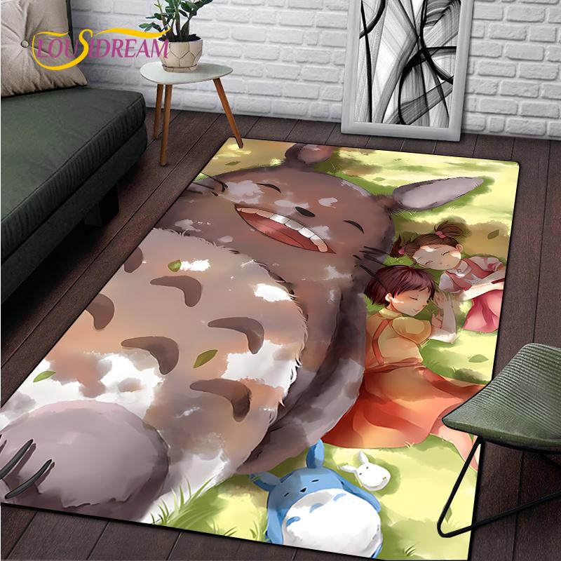 Cute Cartoon Anime Carpet for Living Room Bedroom Rug Kitchen Kids Unslip Floor Mat Birthday Gift Photography Props Tintines Rug