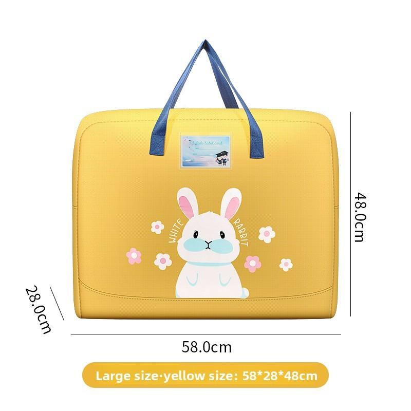 Kids Cartoon Cute Storage Bag For Bed Comforters With Oxford Fabric For Bedroom Organization